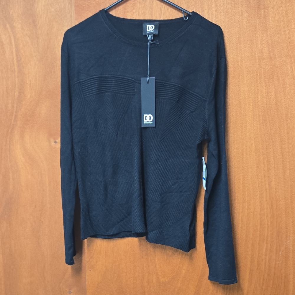 DEE OCLEPPO DO Womens Fiona Rib Stitch Long Sleeve Pullover Sweater Standard
